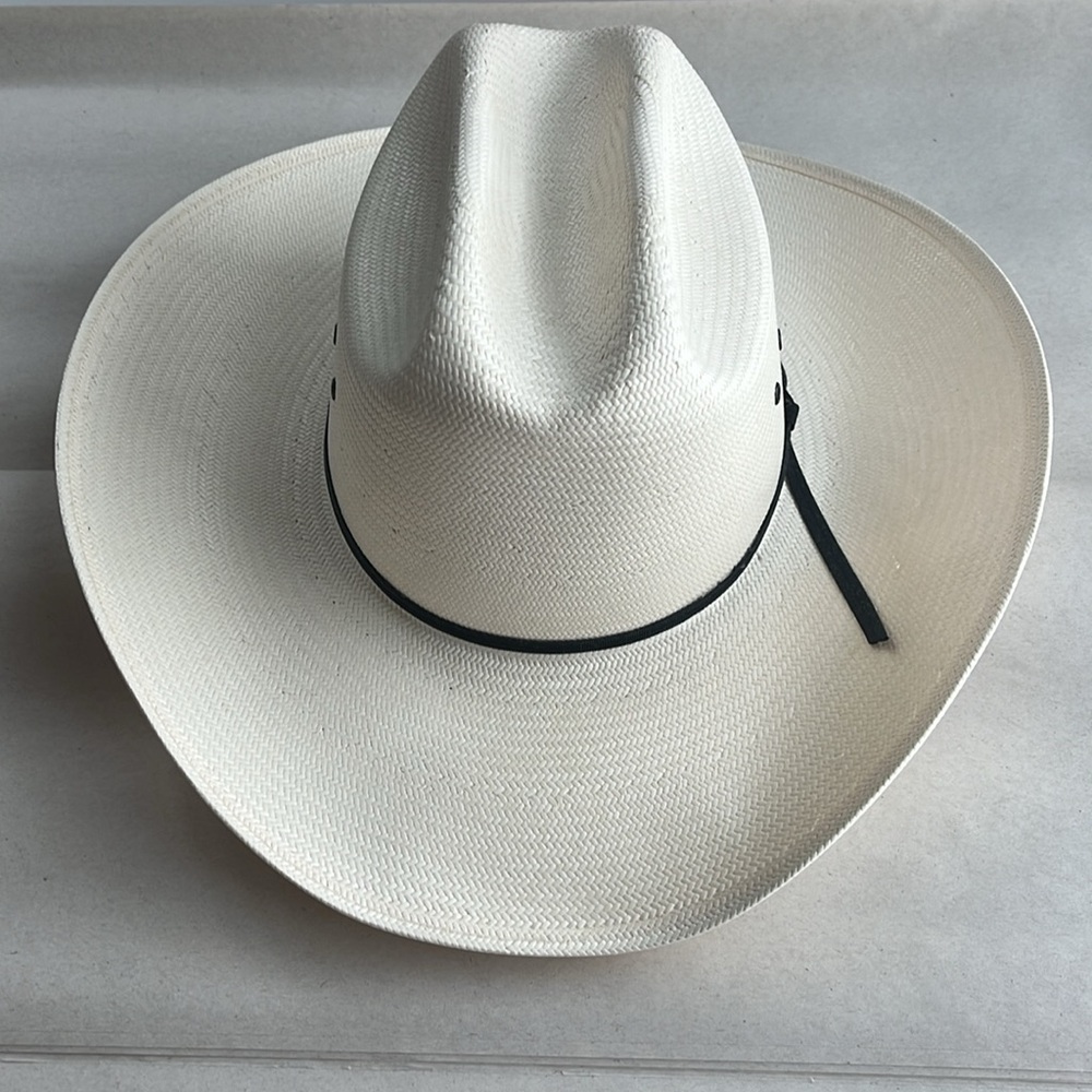 Stetson rancher straw hat with ribbon